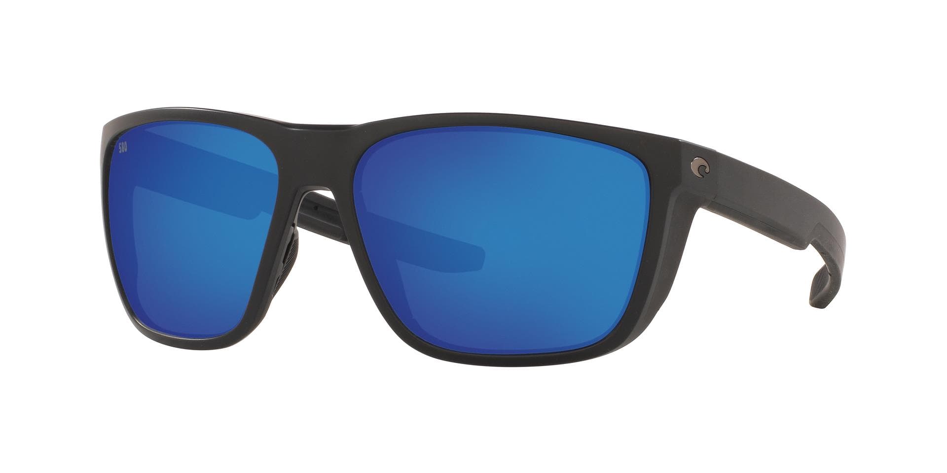Ferg Matte Black with Blue Mirror Polarized