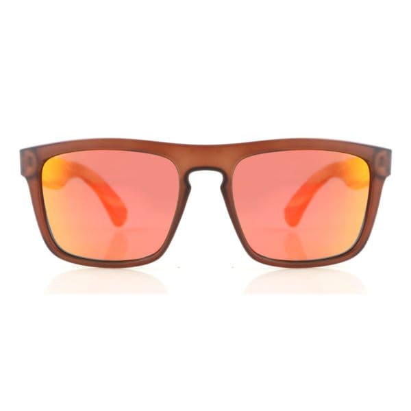 Flash Zebra Wood Wooden Sunglasses, Blue