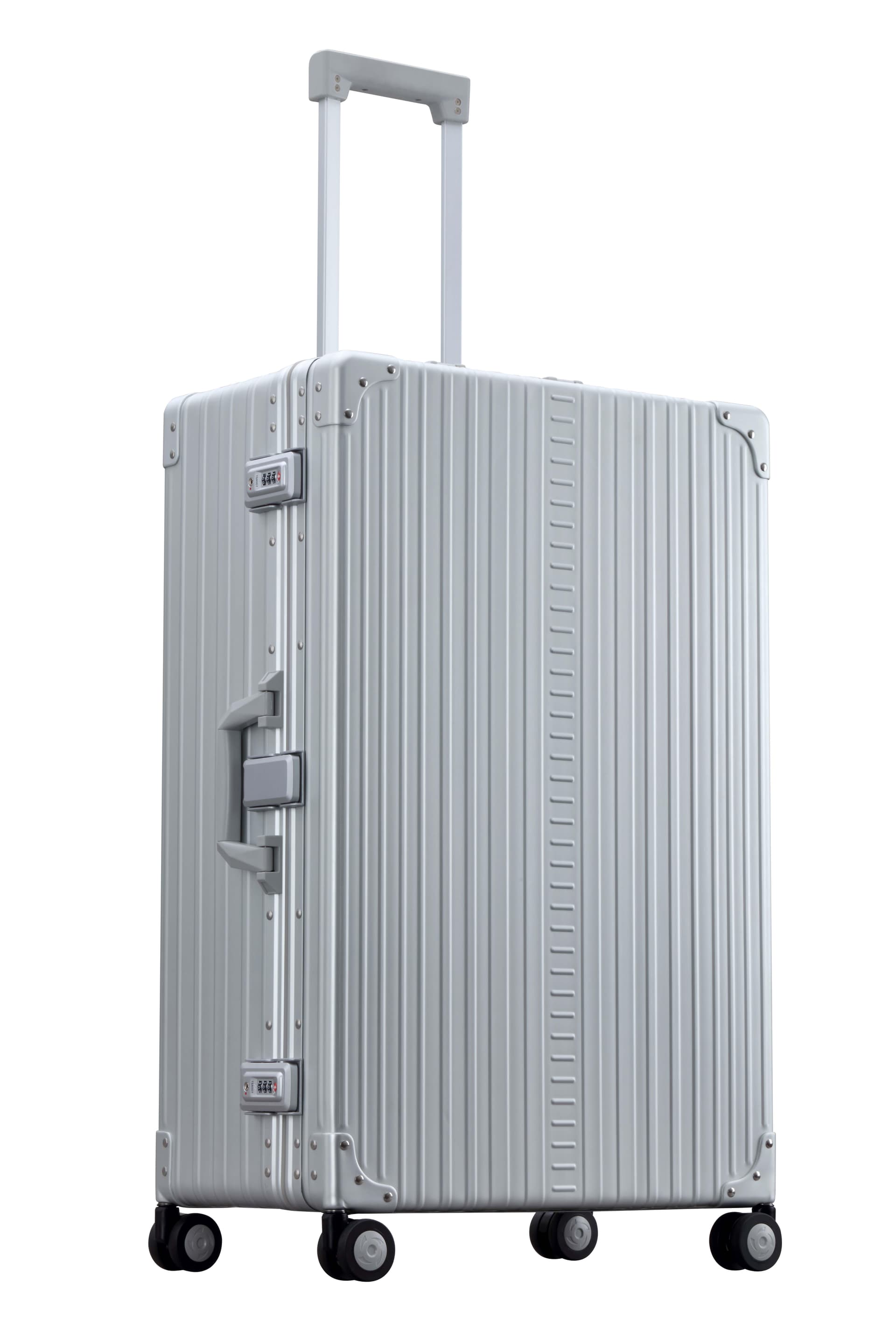 Aleon 30" Macro Traveler Aluminum Hardside Checked Luggage with Suiter (Platinum) Sliver