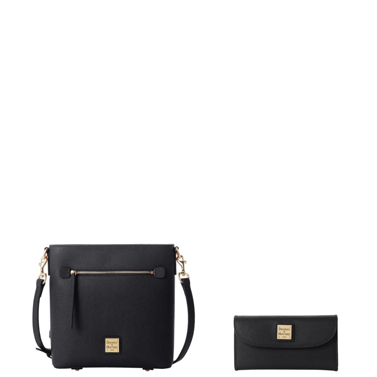 Saffiano Zip Crossbody and Continental Clutch Set