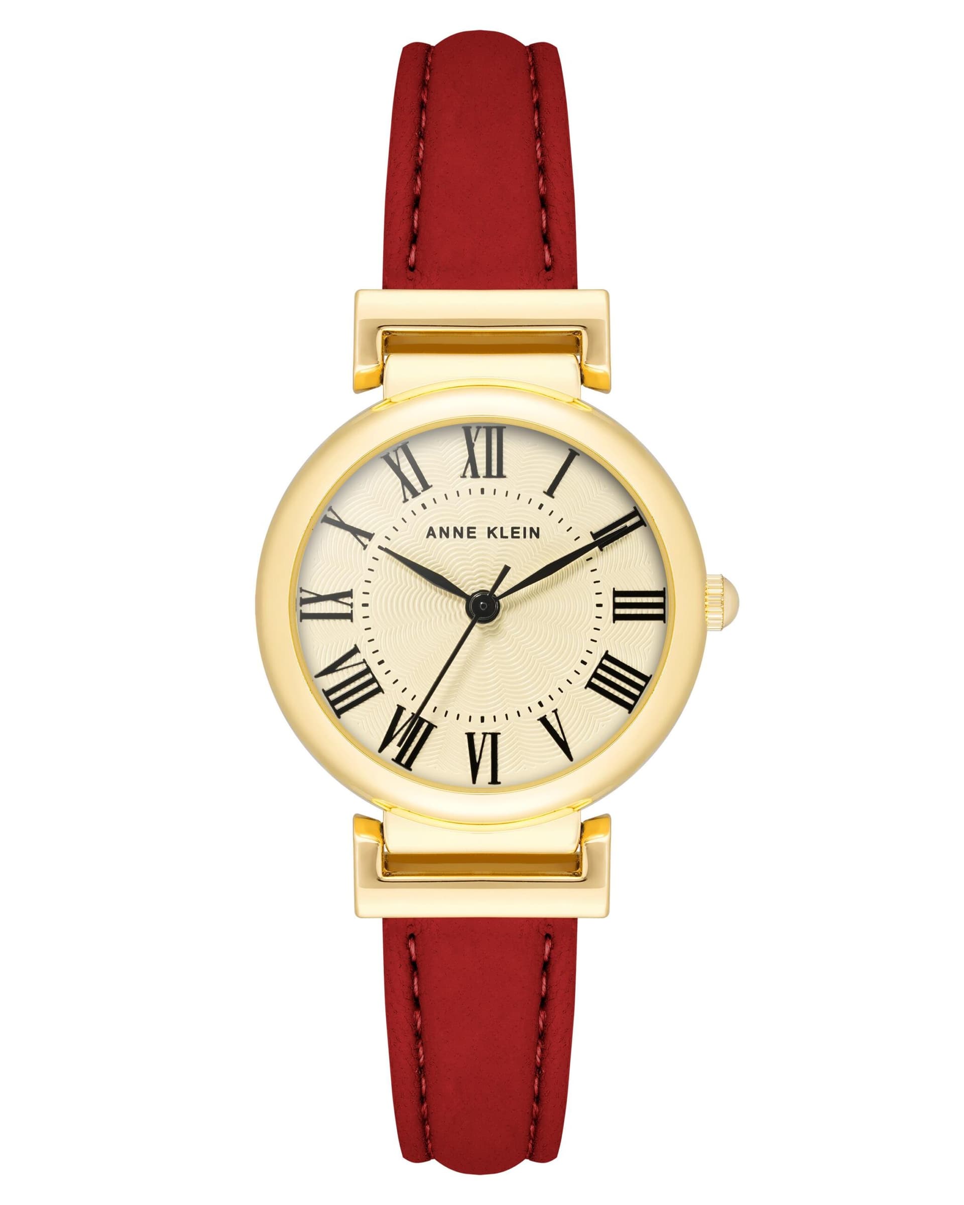 Women's Red Leather Bracelet Watch