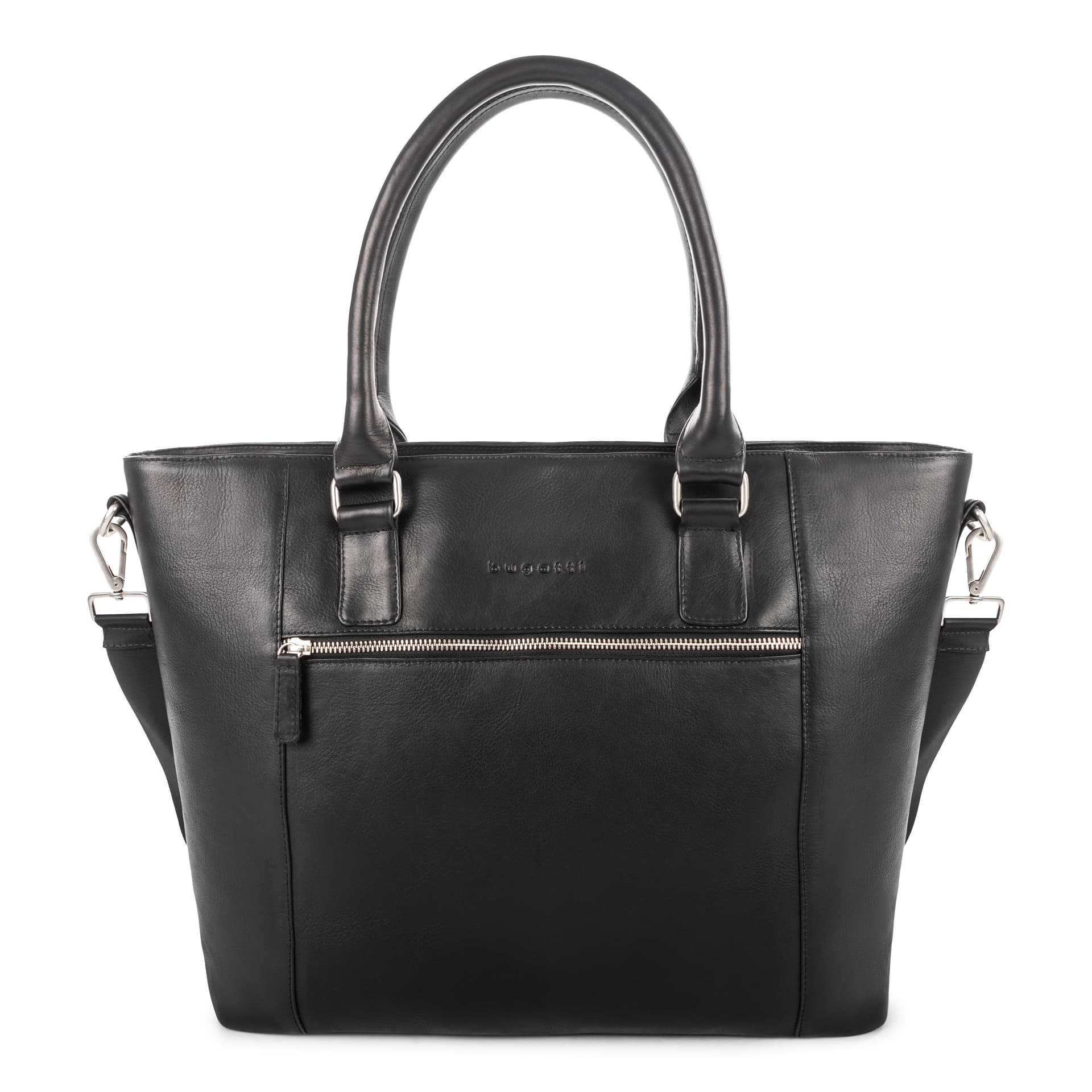 Colombian Leather Ladies Business Tote-Black
