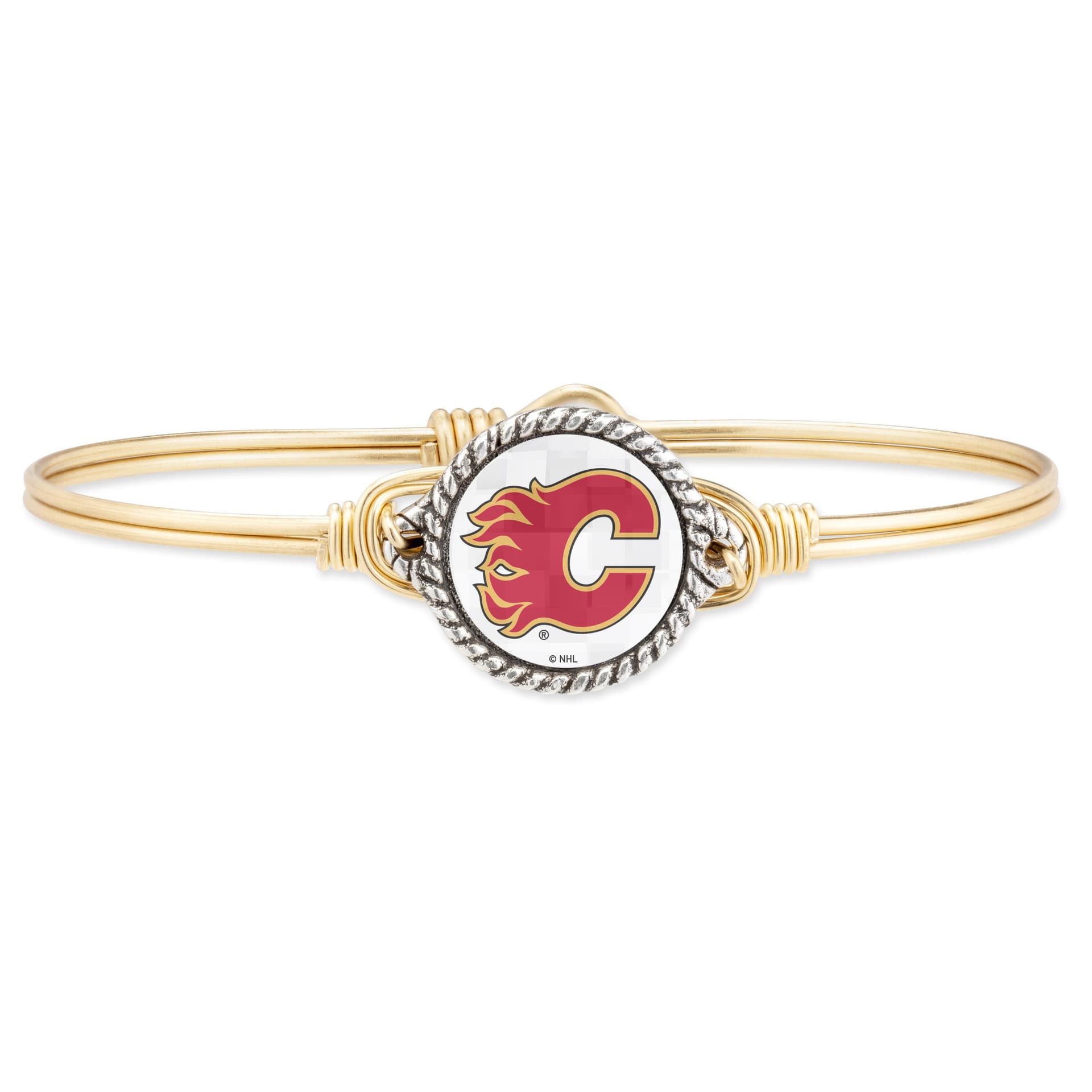 Calgary Flames Bangle Bracelet Size Petite