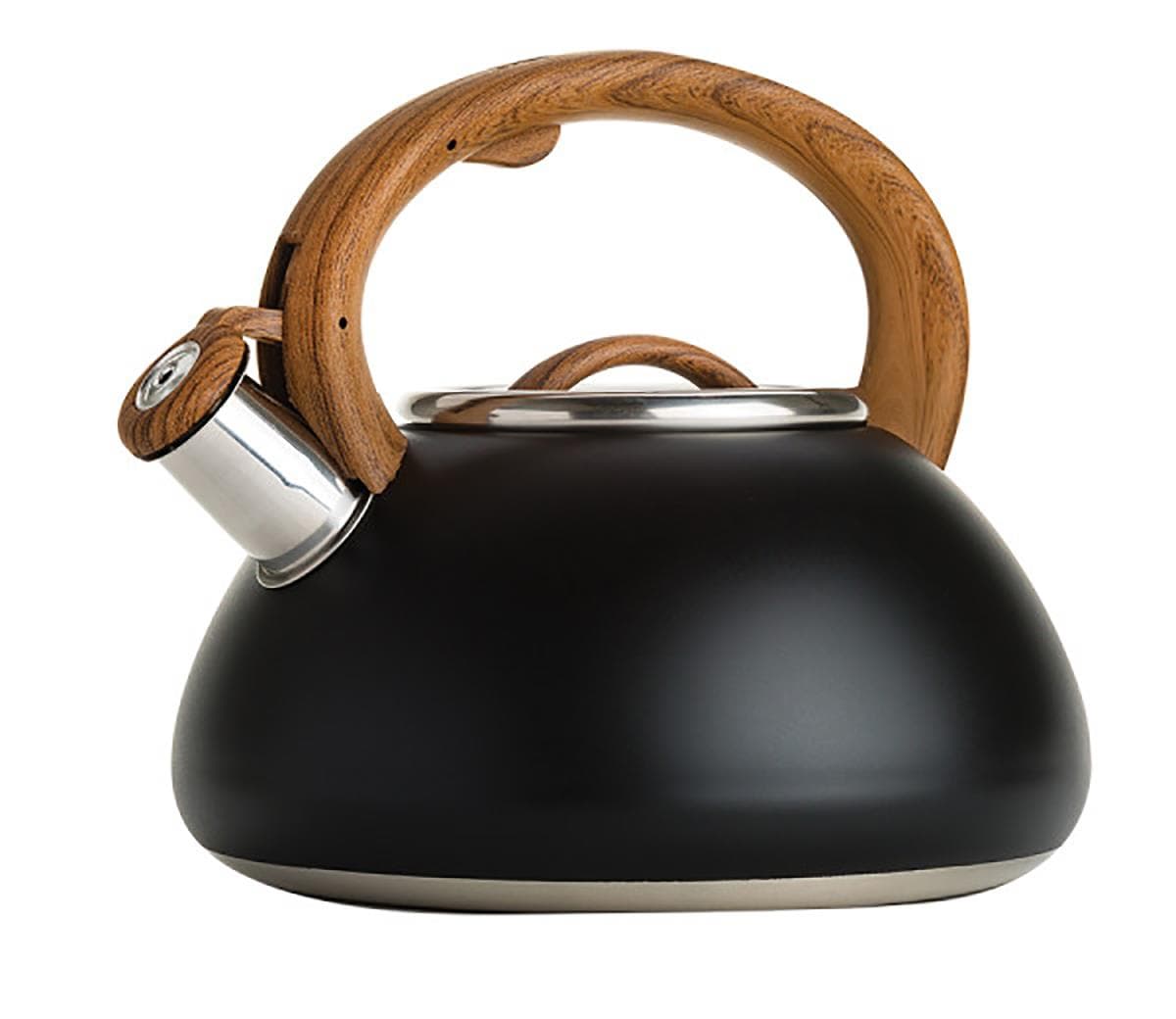 Avalon 2.5qt Stainless Steel Whistling Kettle Gunmetal