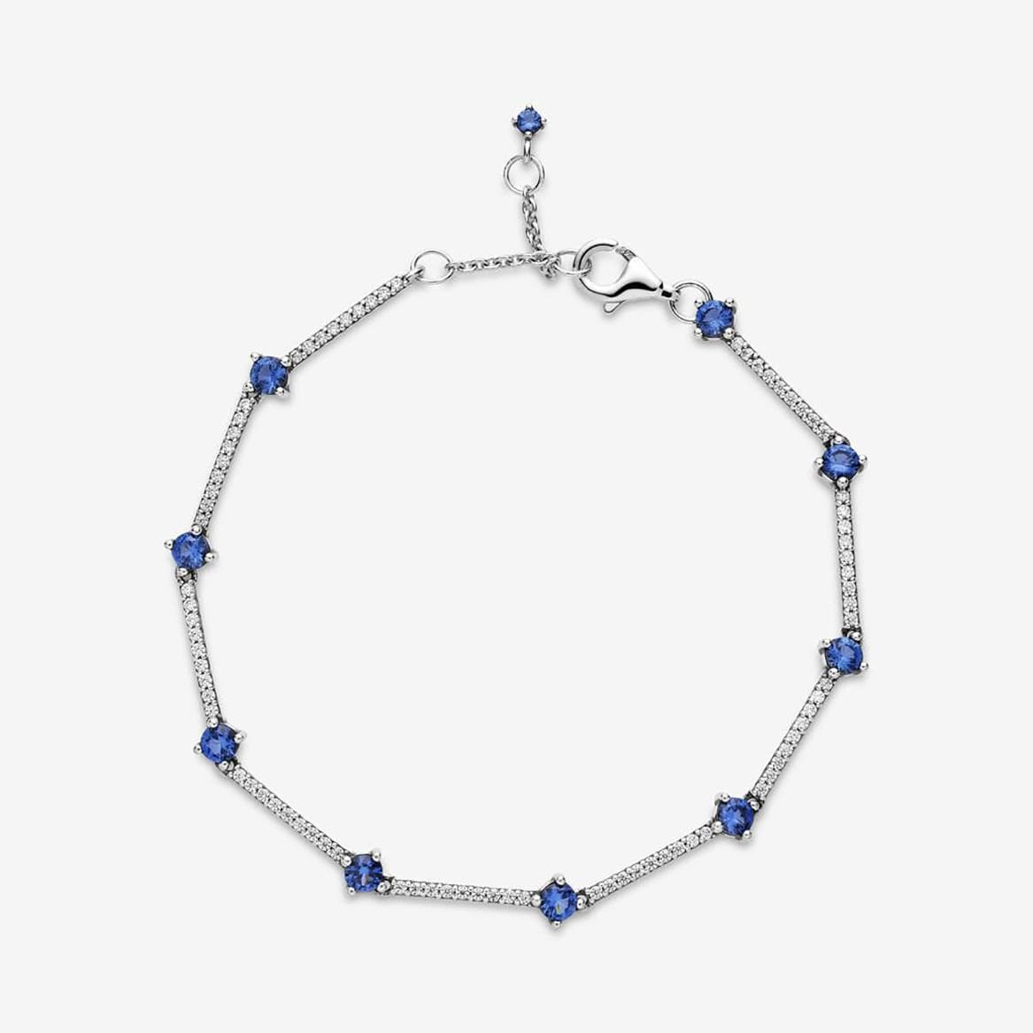 Sparkling Pav Bars Bracelet Size 7.9"