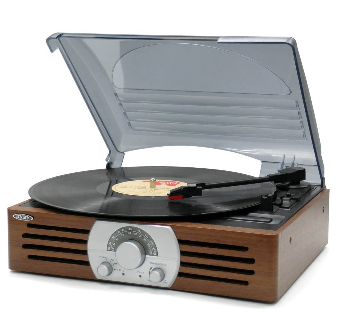 3 Speed Stereo Turntable with AM/FM Radio