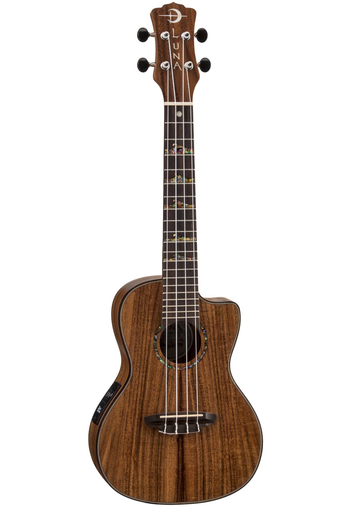 High Tide KOA Concert Acoustic Electric Ukulele with Gigbag