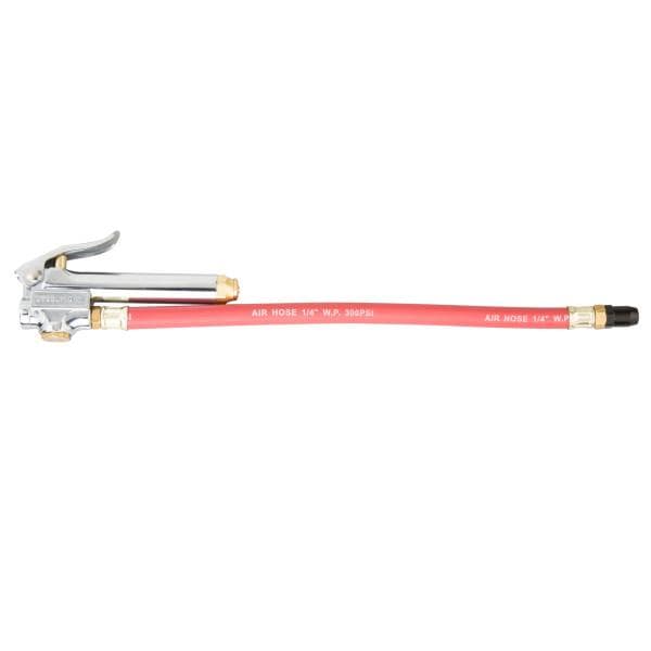 Steelman Straight Chuck Tire Inflator with Red 12" Hose