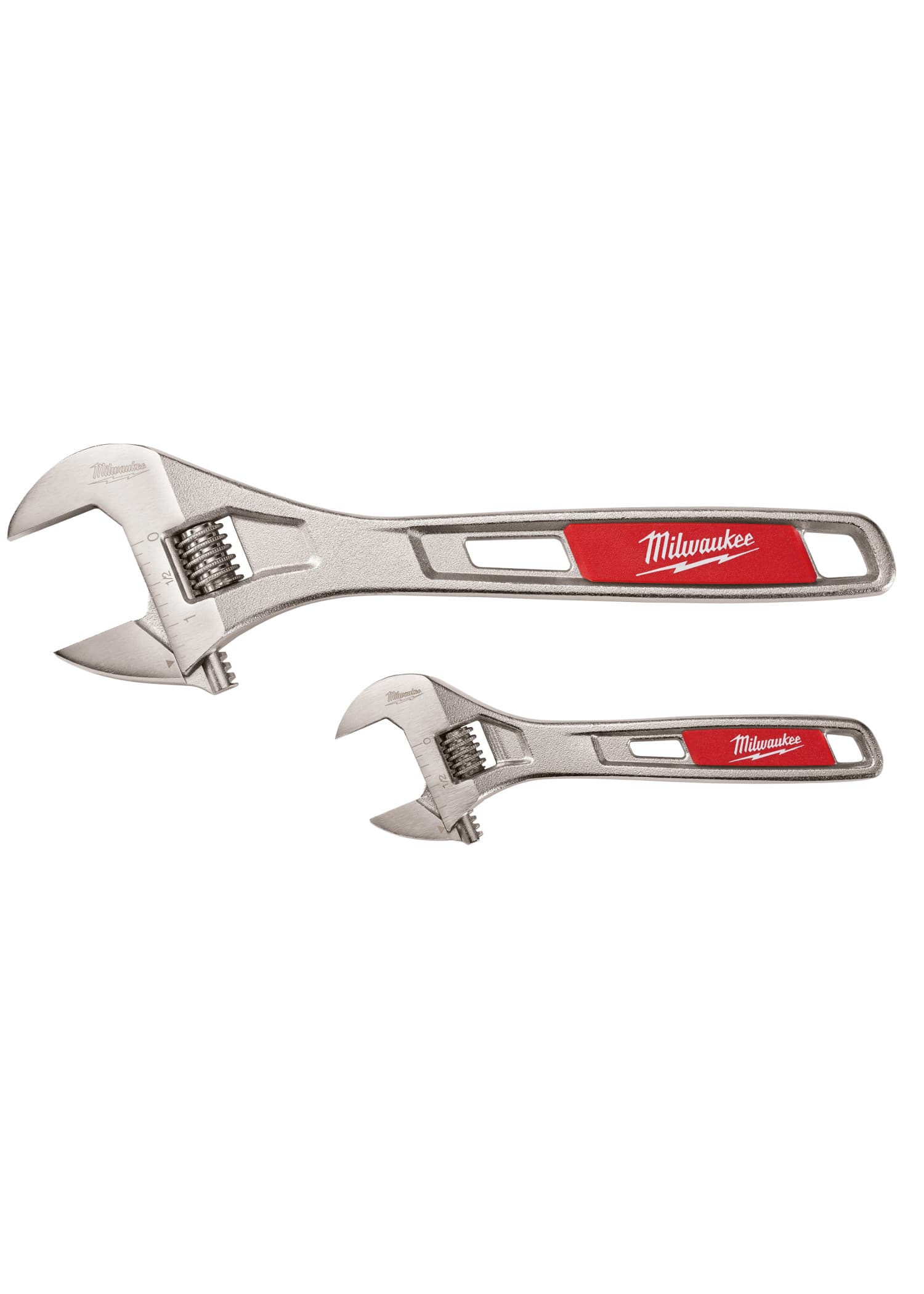 2pc Adjustable Wrench Set