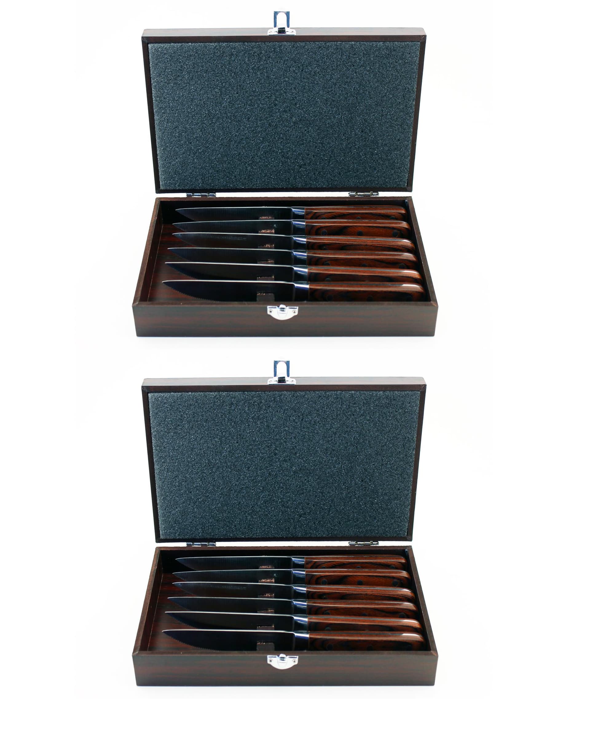 Pakka 14pc Steak Knife Set w/2 Cases