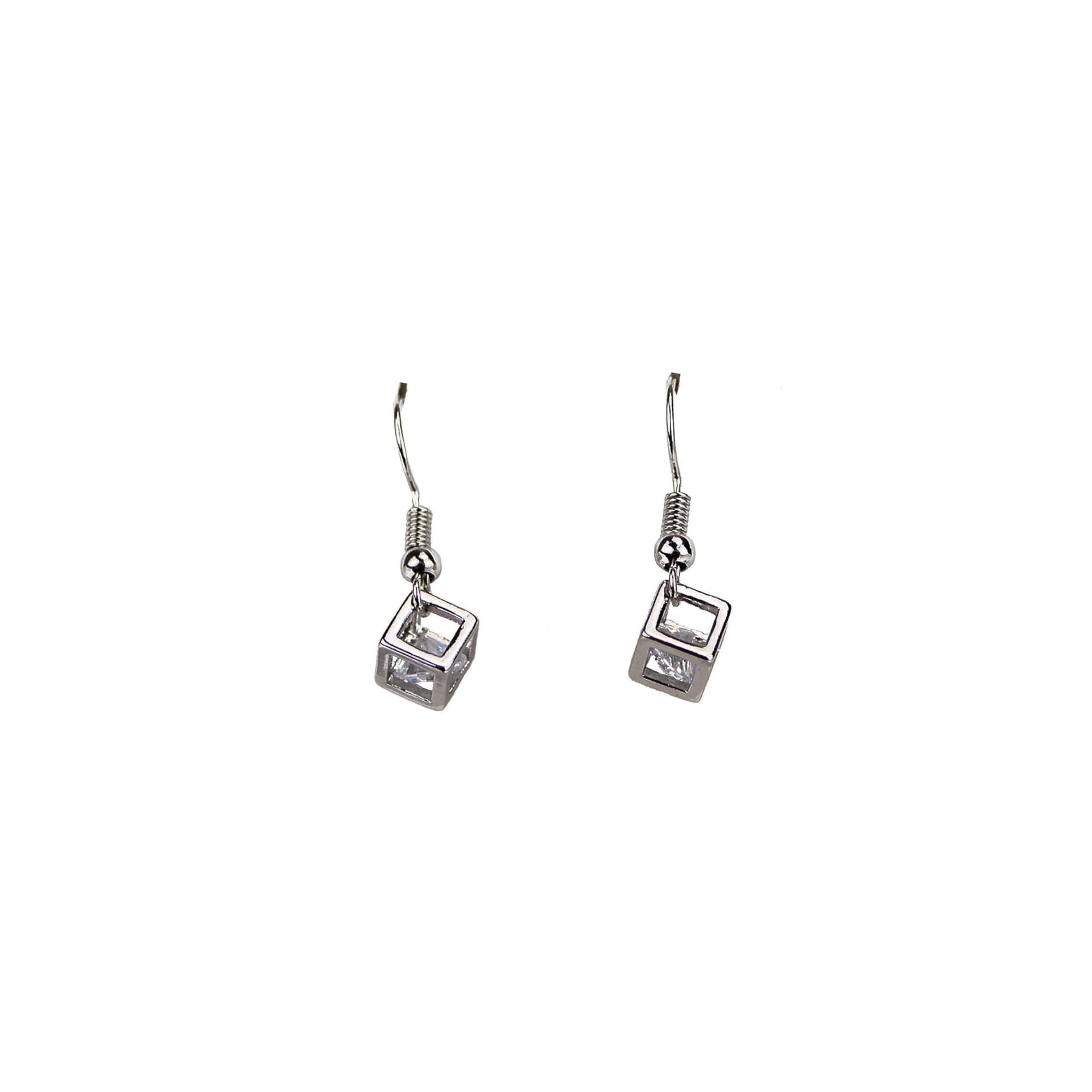 Diamante Dangling CZ Earrings