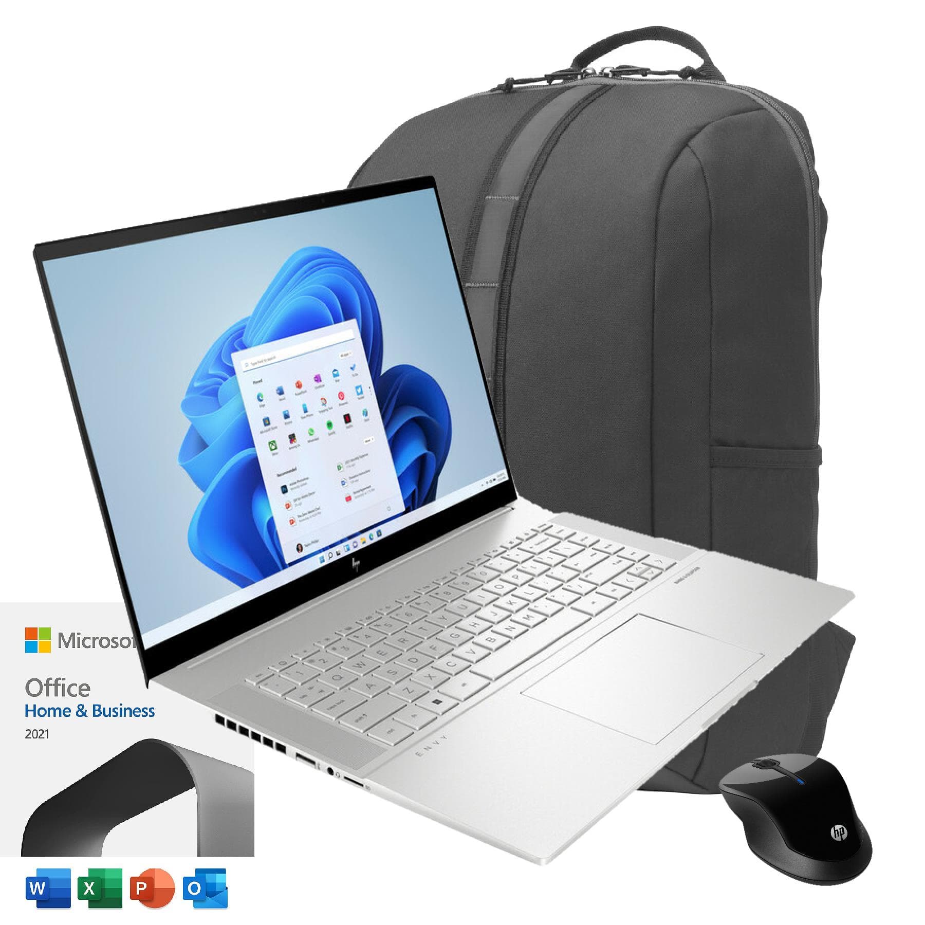 Envy Intel 16" Notebook + Microsoft Office 2024 w/ wireless mouse & backpack