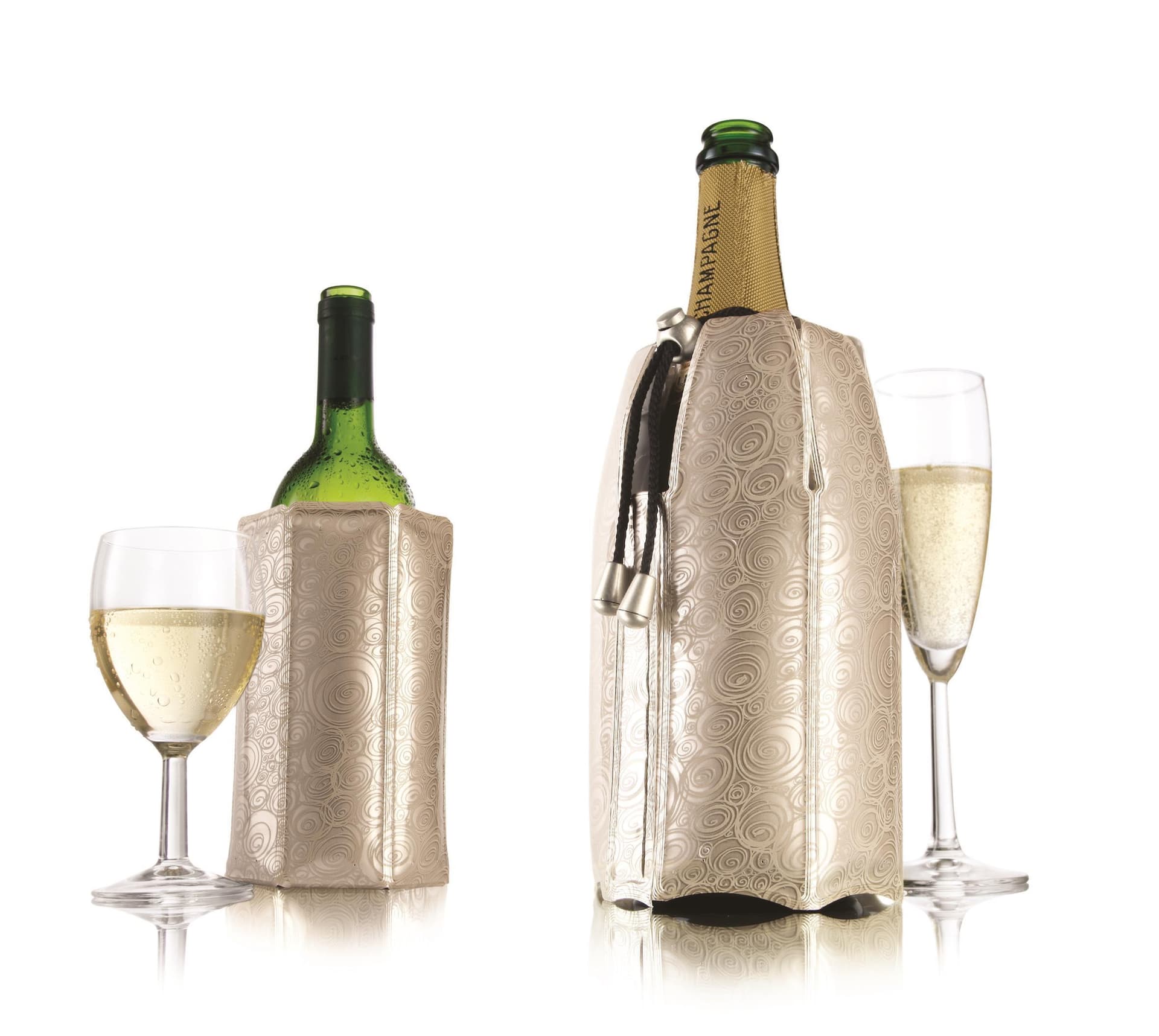 Vacu Vin Wine & Champagne Active Cooler Set - Platinum