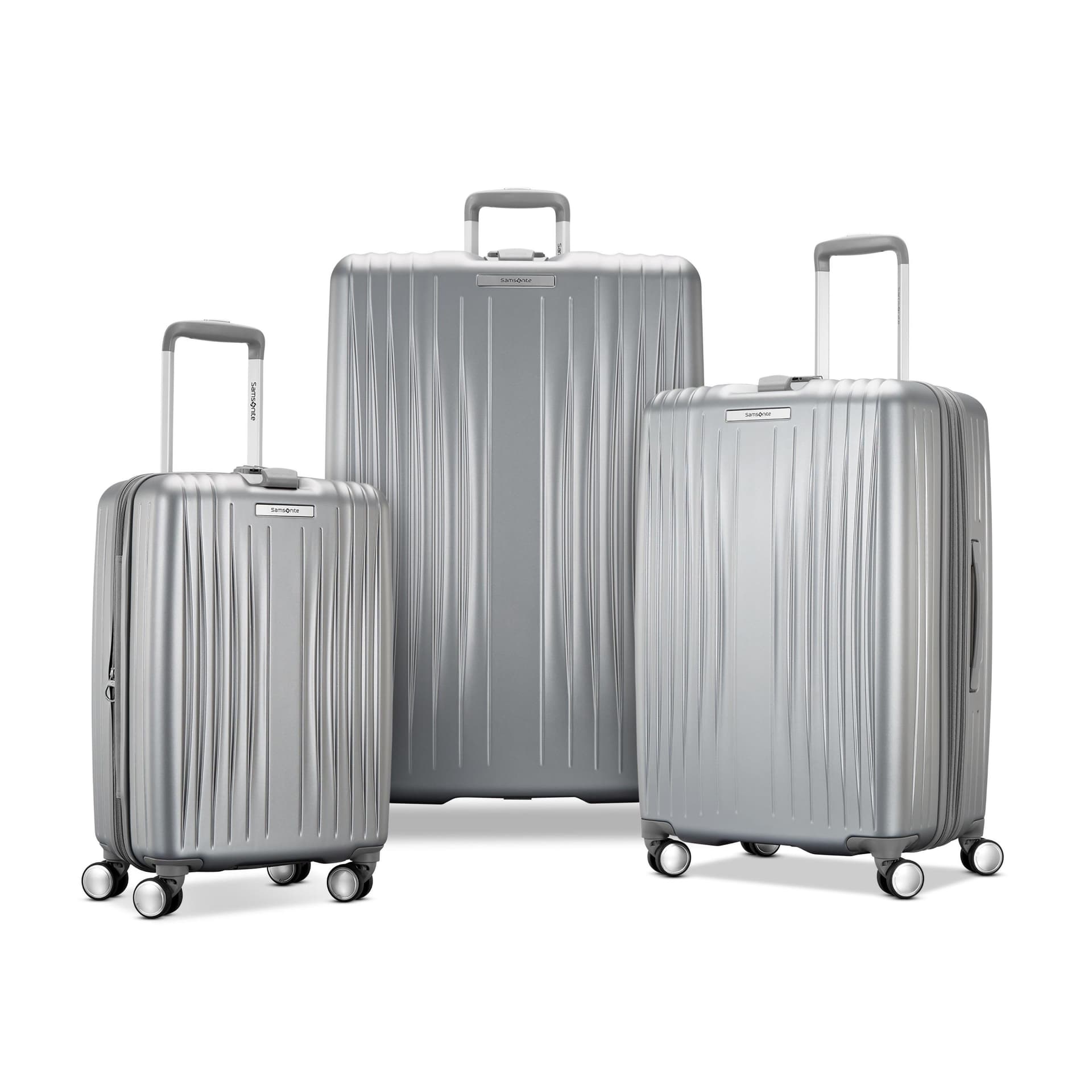 Opto 3 3pc Hardside Spinner Set Arctic Silver