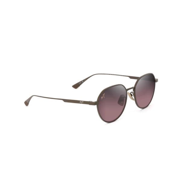 Kaulana Asian Fit Polarized Sunglasses Shiny Rose Frame Maui Rose Lens