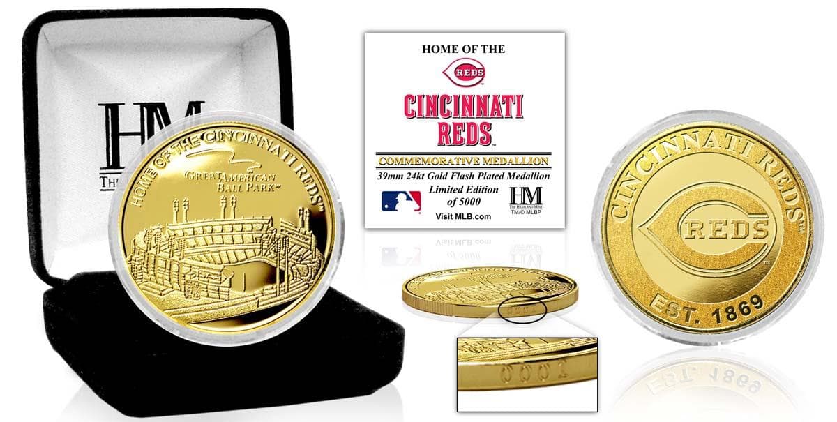 Cincinnati Reds "Stadium" Gold Coin