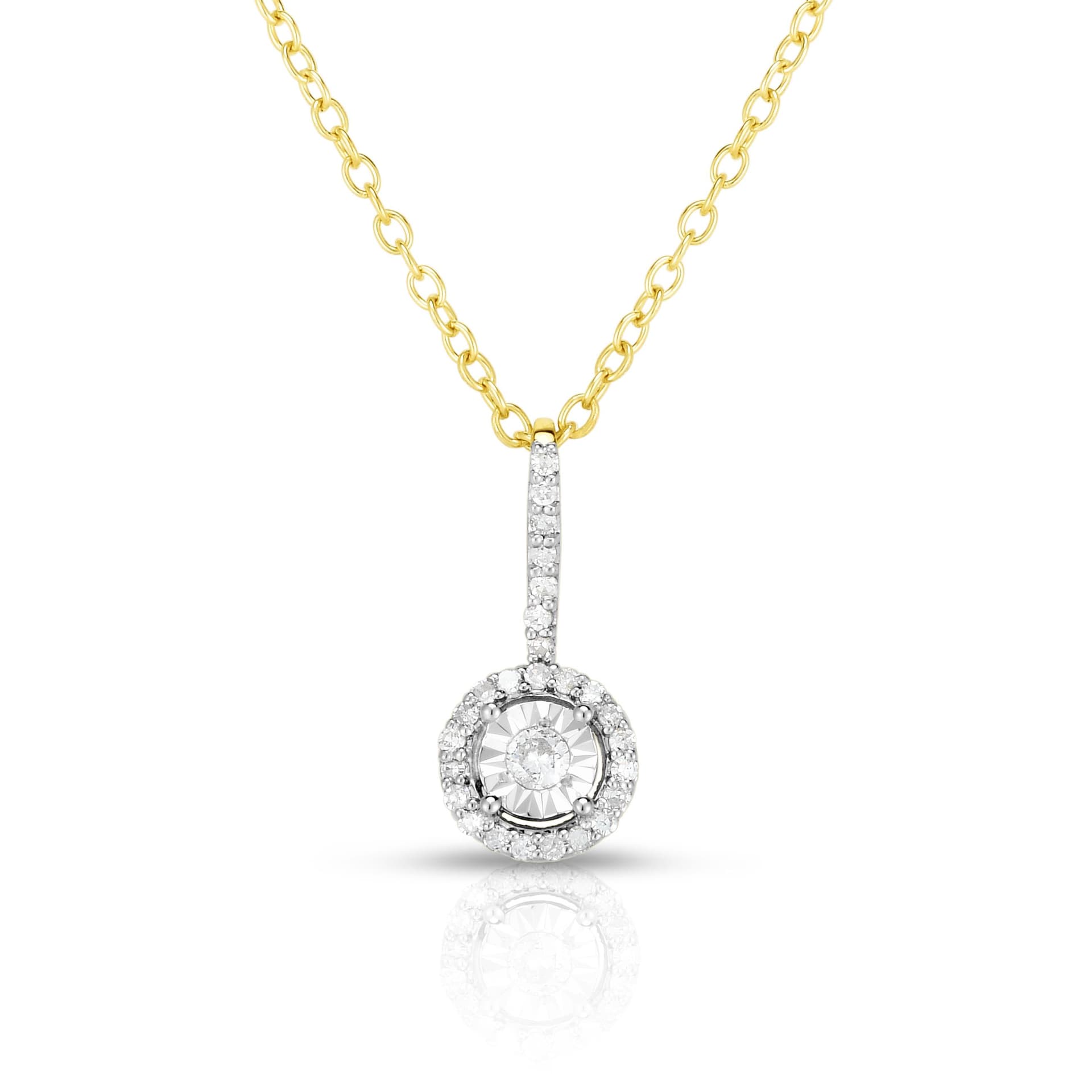 Diamond Cluster Necklace