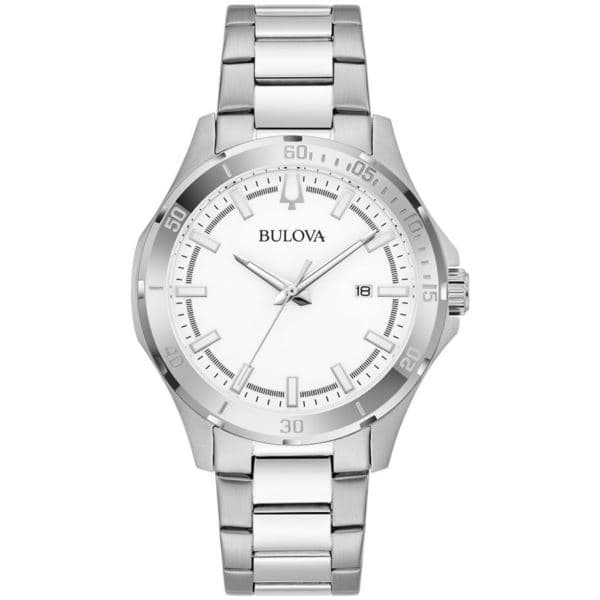 Men's Corporate Collection, Stainless Steel Bracelet, White dial