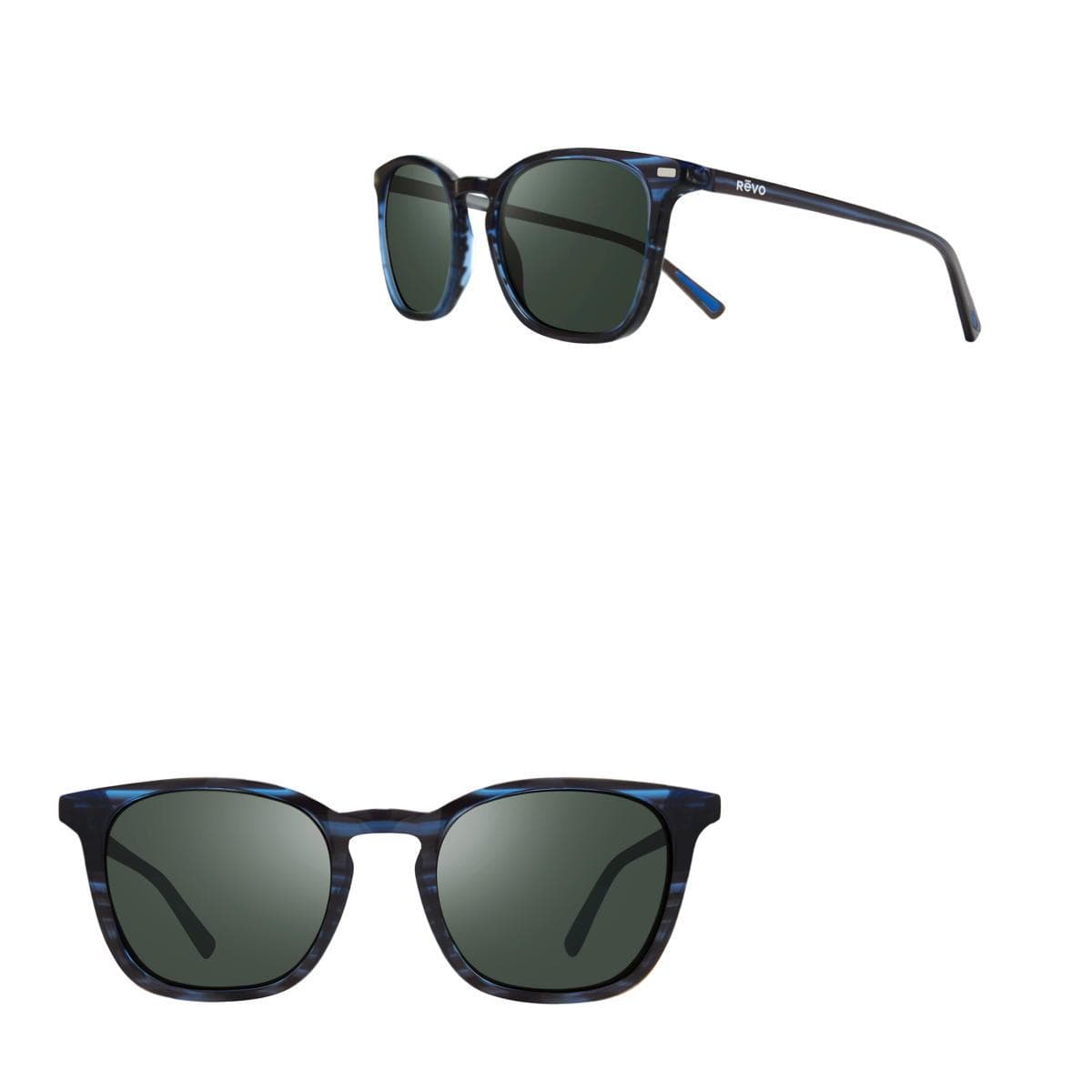 Watson Rectangle Polarized Glass Lens Sunglasses