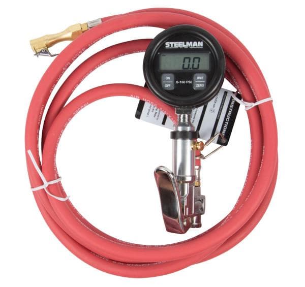 Steelman 0-150 PSI Digital Gauge Inflator with 10' Whip Hose