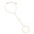 CZ Mini Bezel Hand Chain Size 6"