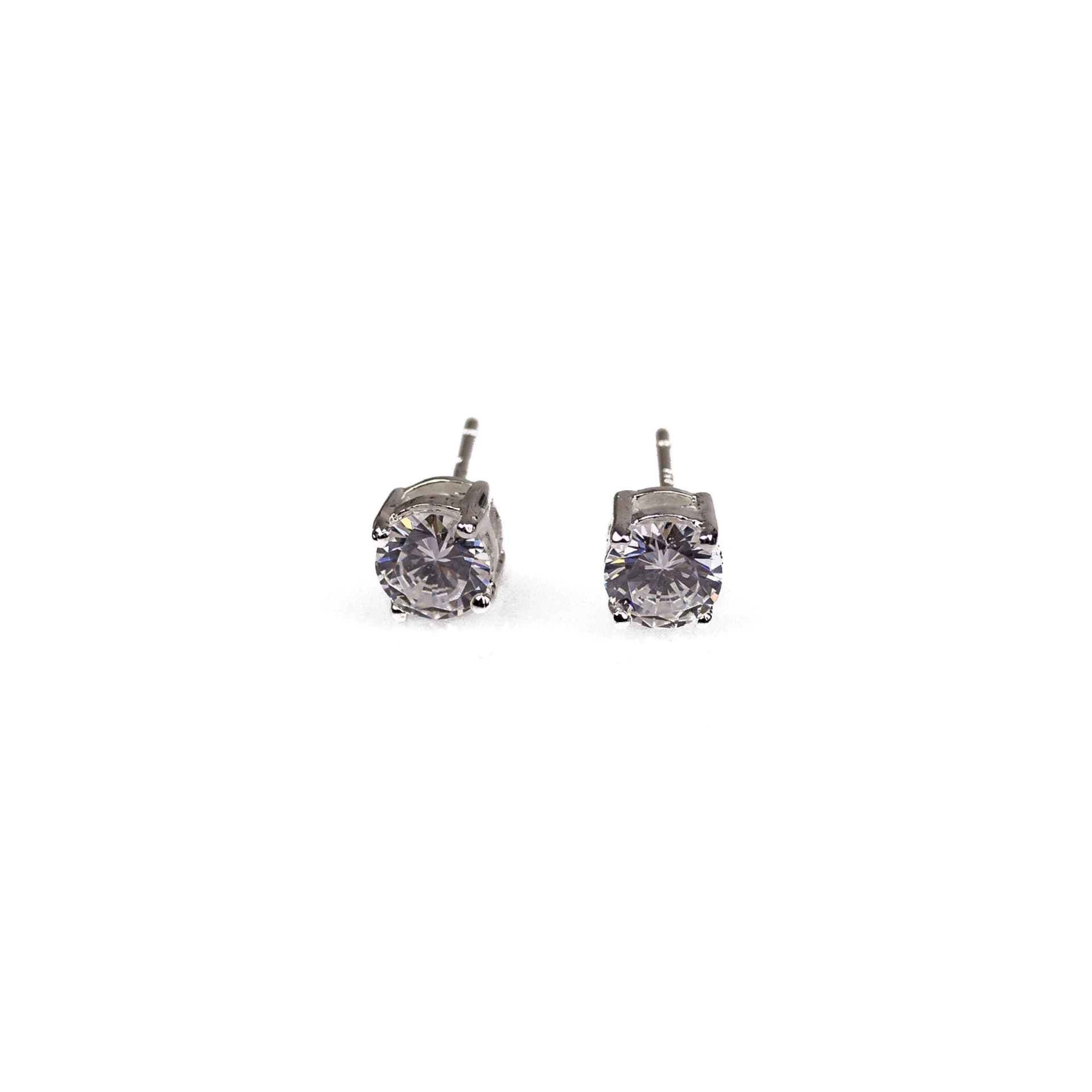 Crystal Solitaire Necklace and Earring Set