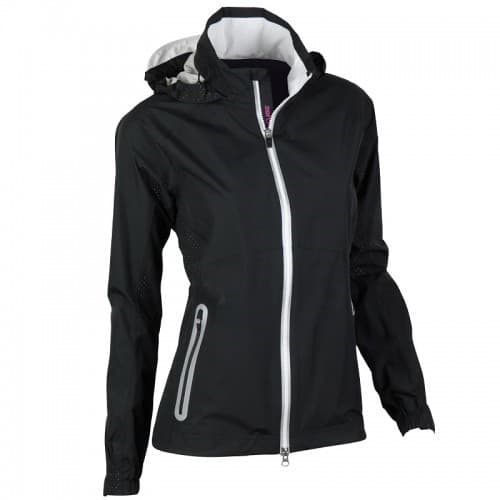 Womens Hooded Olivia Jacket-Black-LG