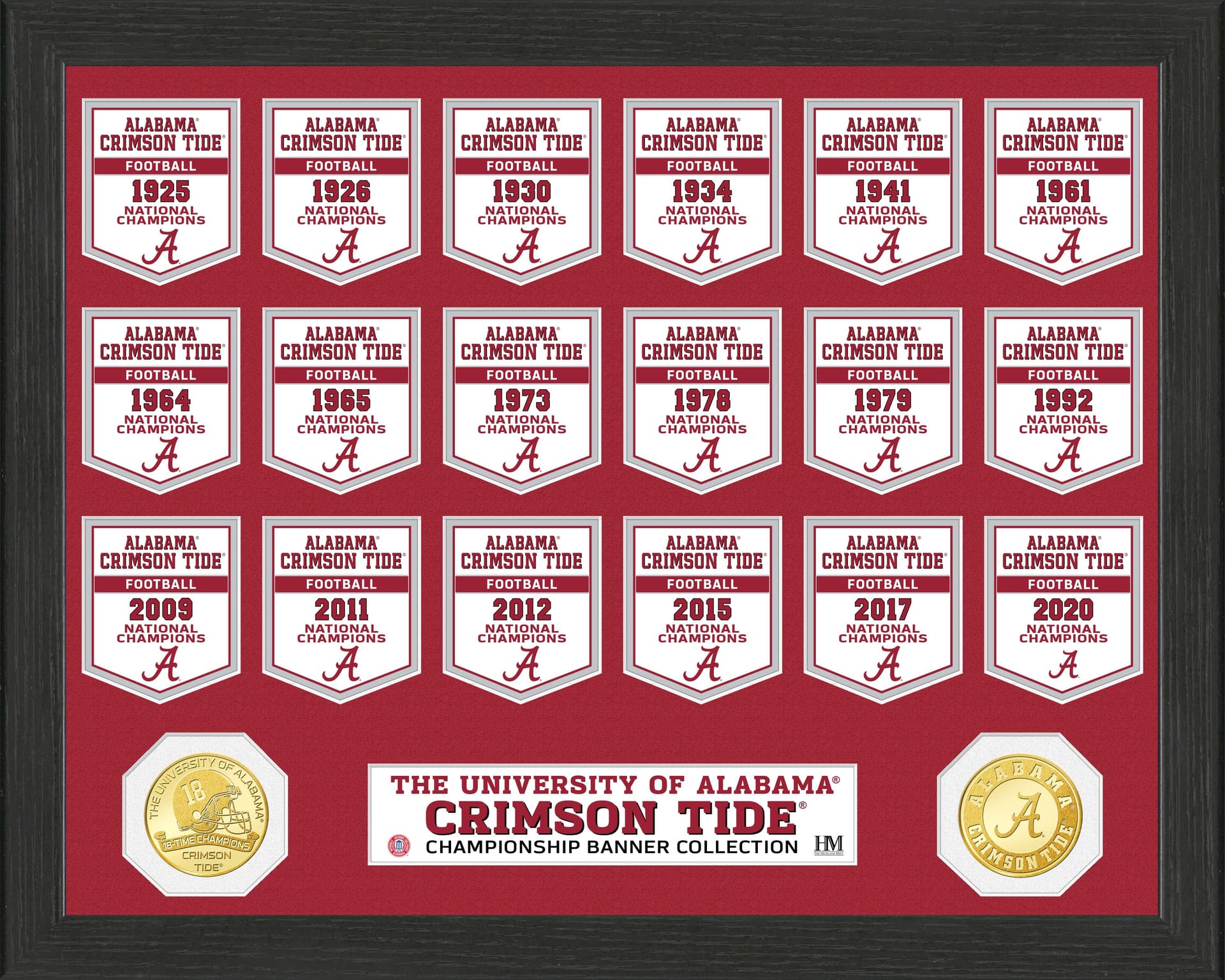 University of Alabama Crimson Tide Champions Banner Collection