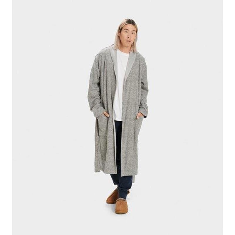 Mens Robinson Robe-Grey Heather-MD/LG