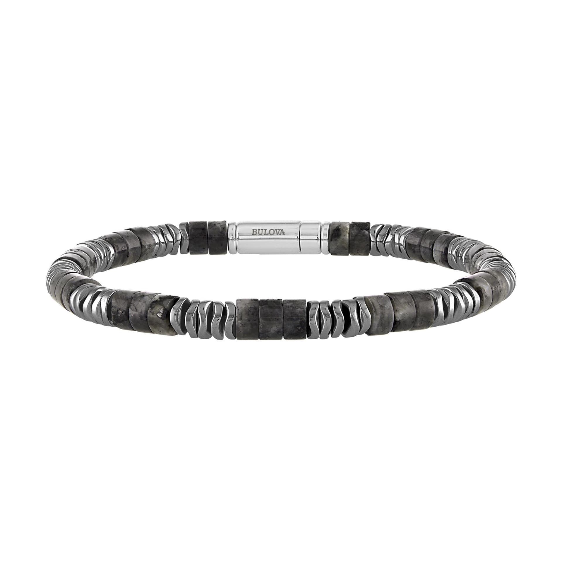 Classic Labradorite Monochromatic Bead Bracelet 8.5"