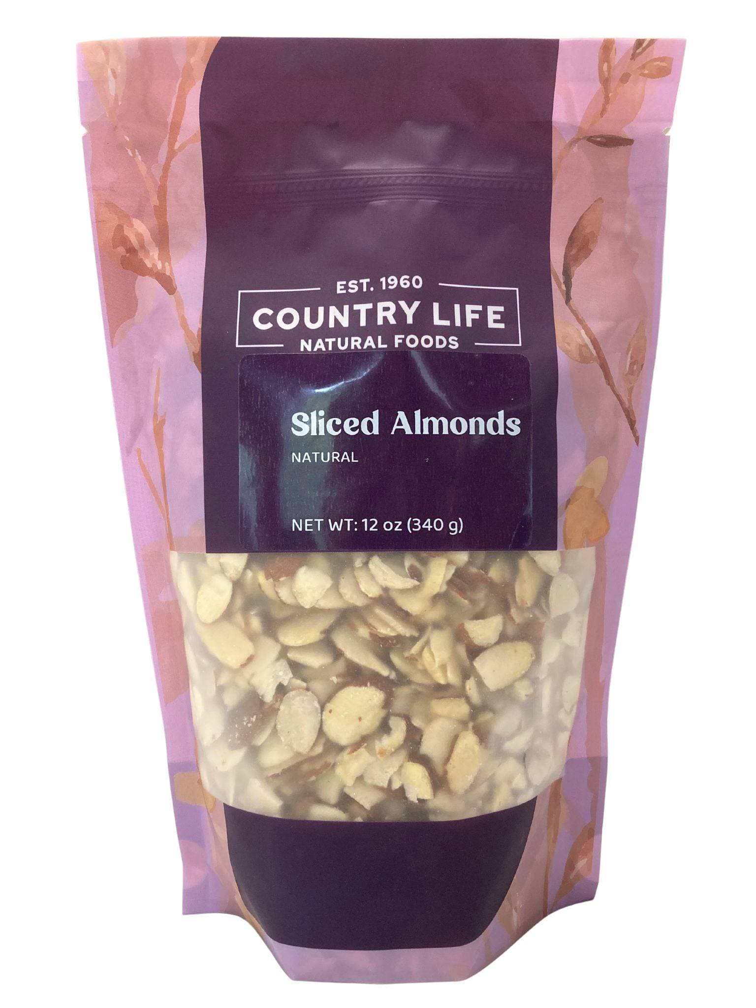 Almonds, Sliced, Natural - Country Life Natural Foods