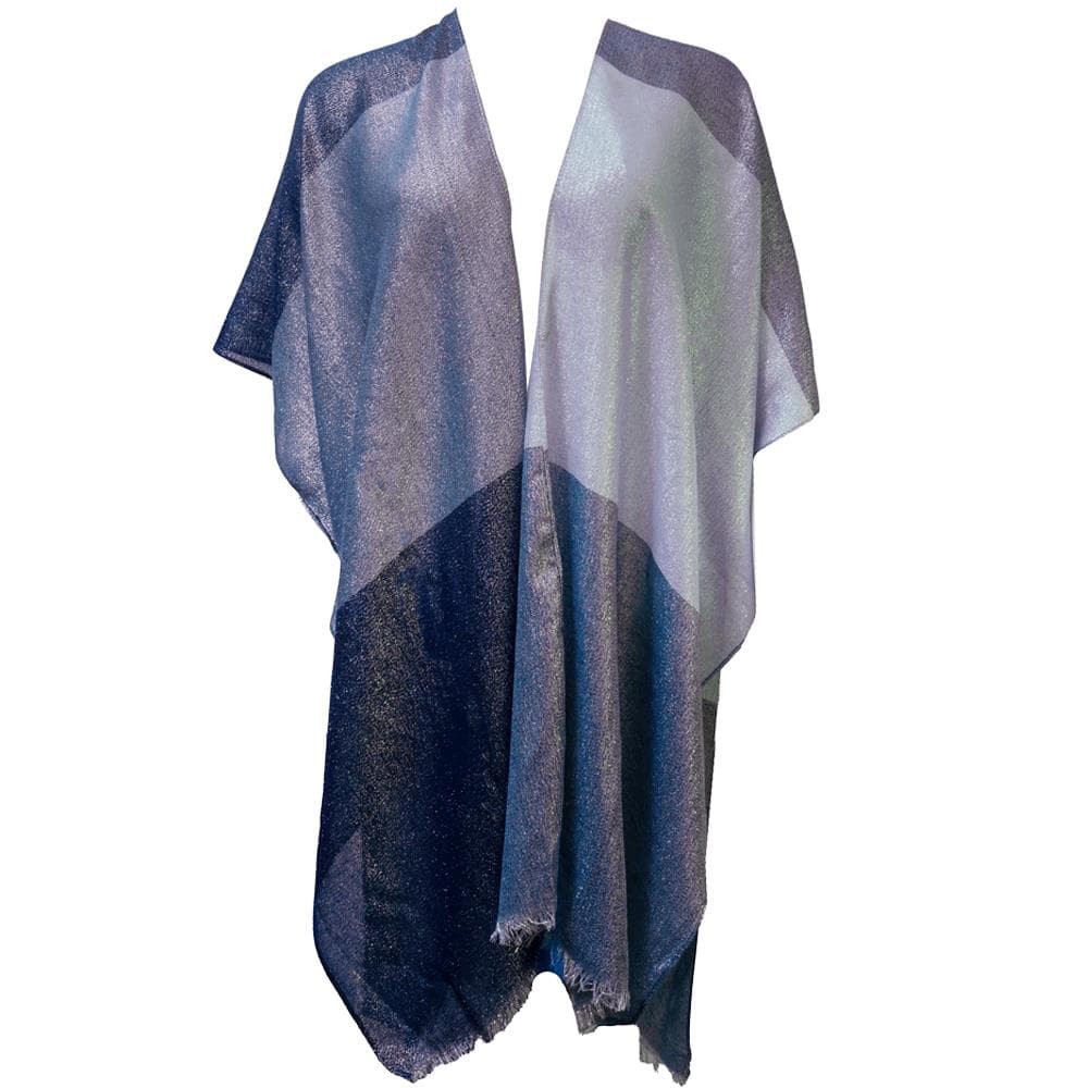 Lurex Plaid Kimono
