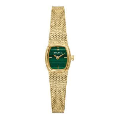 Ladies' Classic Stainless Steel Bracelet watch, Green dial