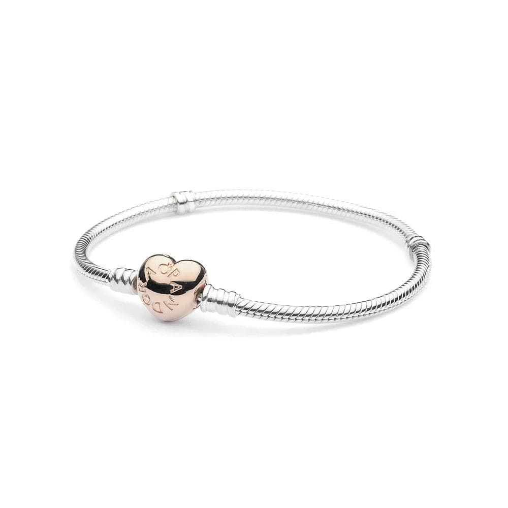 Pandora Moments Heart Clasp Bracelet Size 7.5"