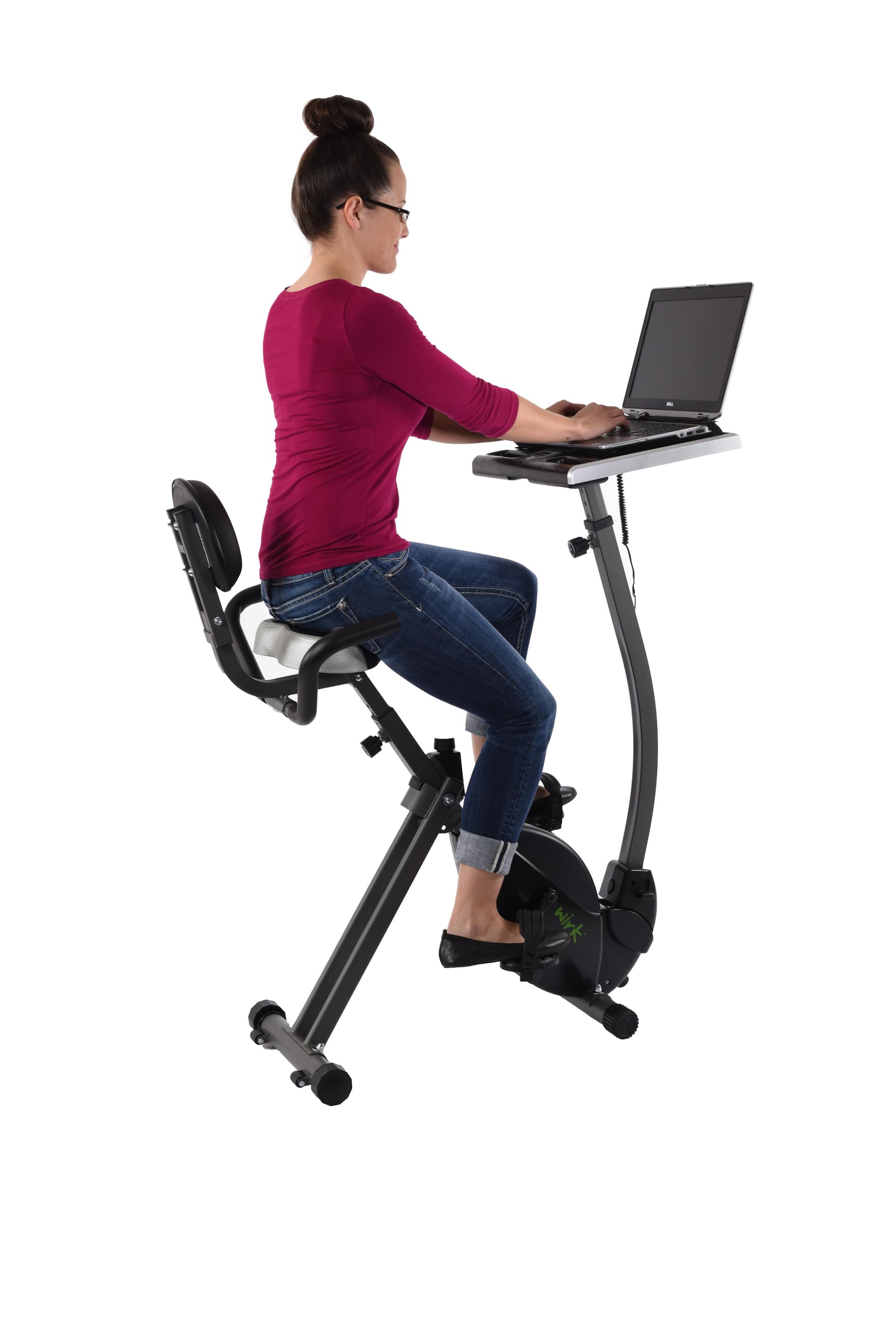 2-in-1 Wirk Ride Exercise Bike Workstation & Standing Desk