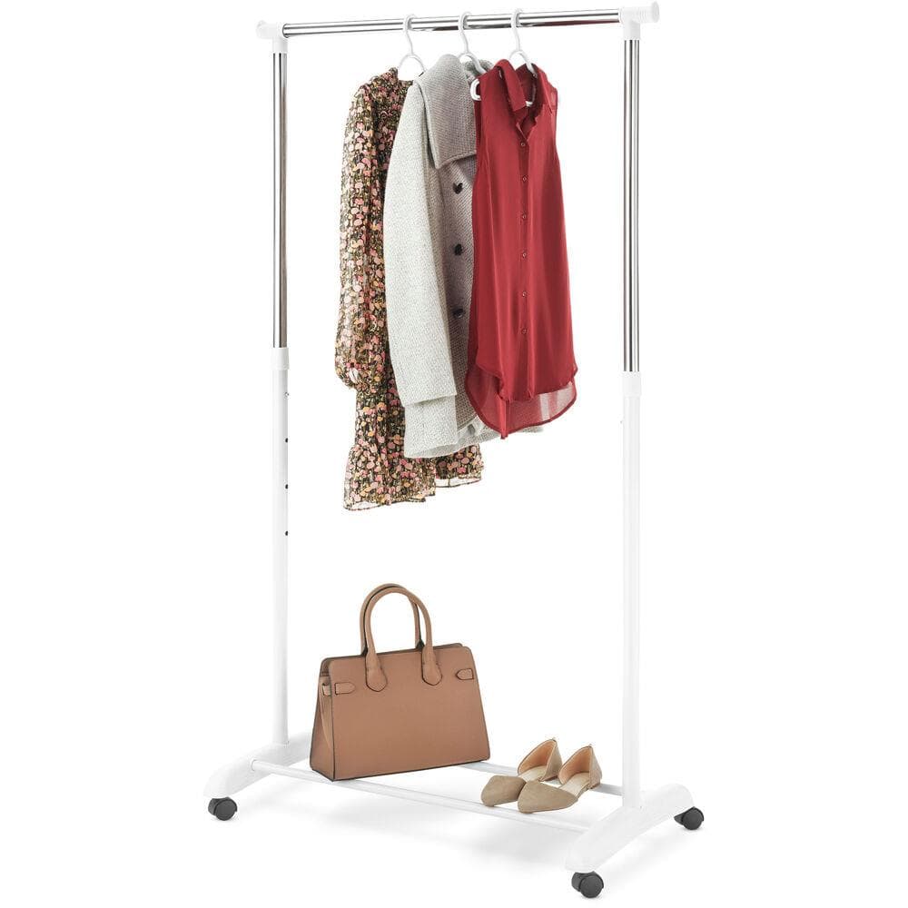 Adjustable Rolling Garment Rack