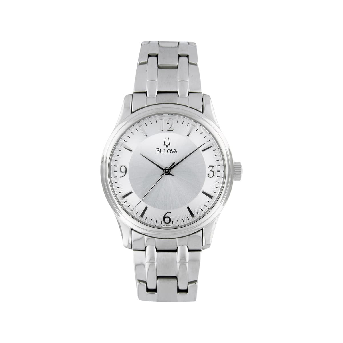 Men's Corporate Collection Silver-Tone Stainless Steel Watch Silver Dial