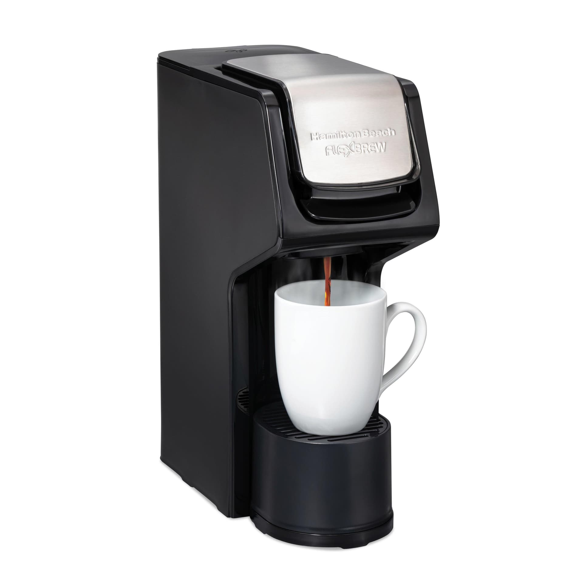 FlexBrew Dual Single Serve Coffeemaker Black/Stainless