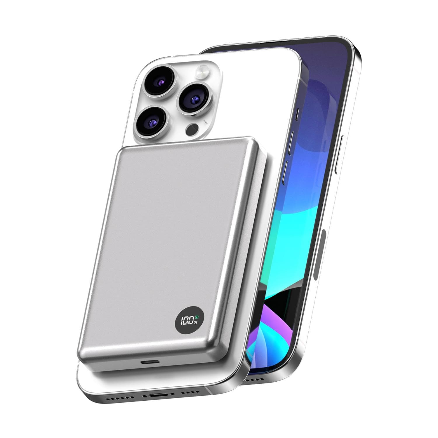 Phonesuit EliteMag 10K LCD Slim - Magnetic Wireless Battery Pack for iPhone - 10,000mAh