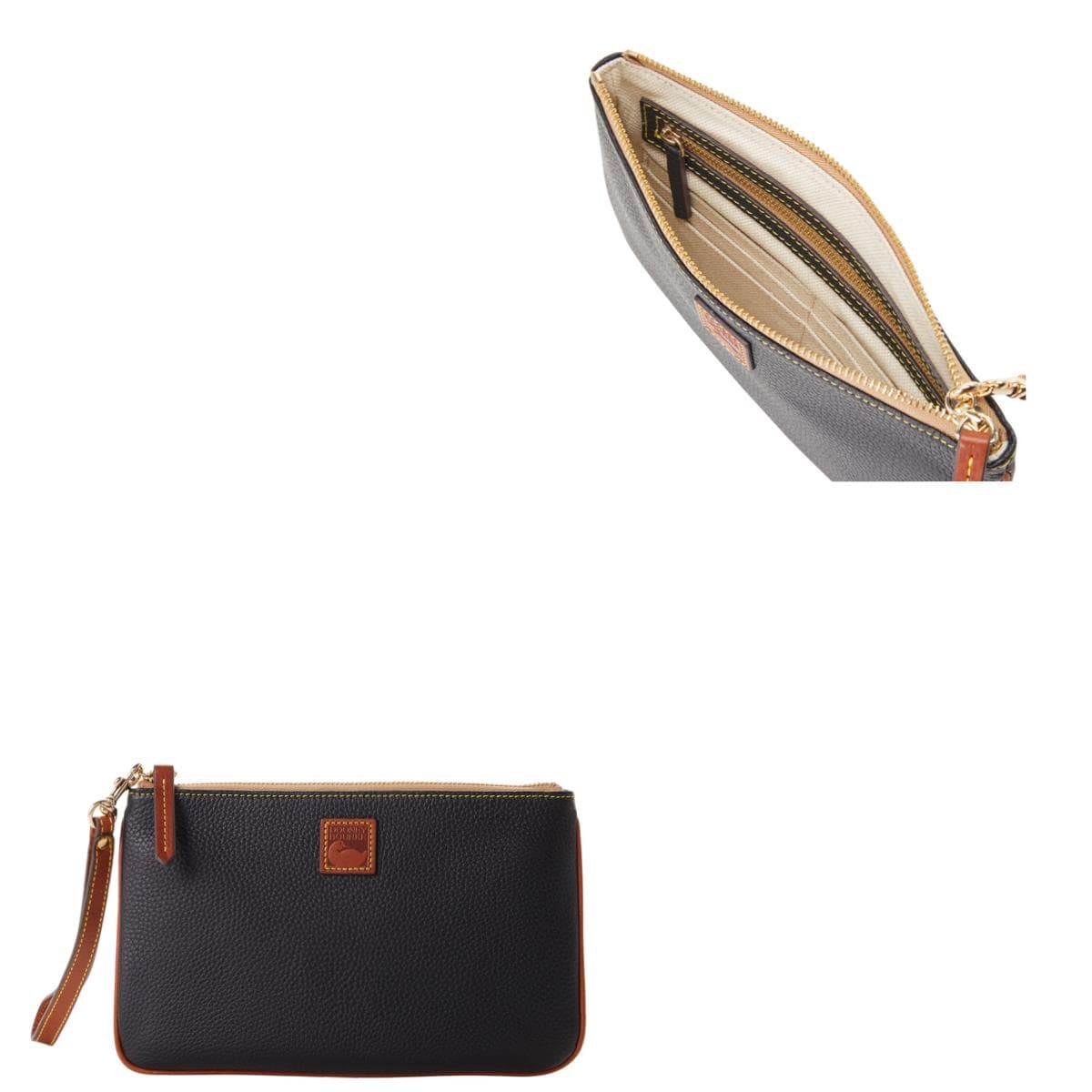 Pebble Grain Large Wristlet