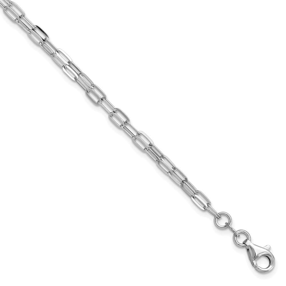 Sterling Silver Rhodium-plated Multi-strand Bracelet