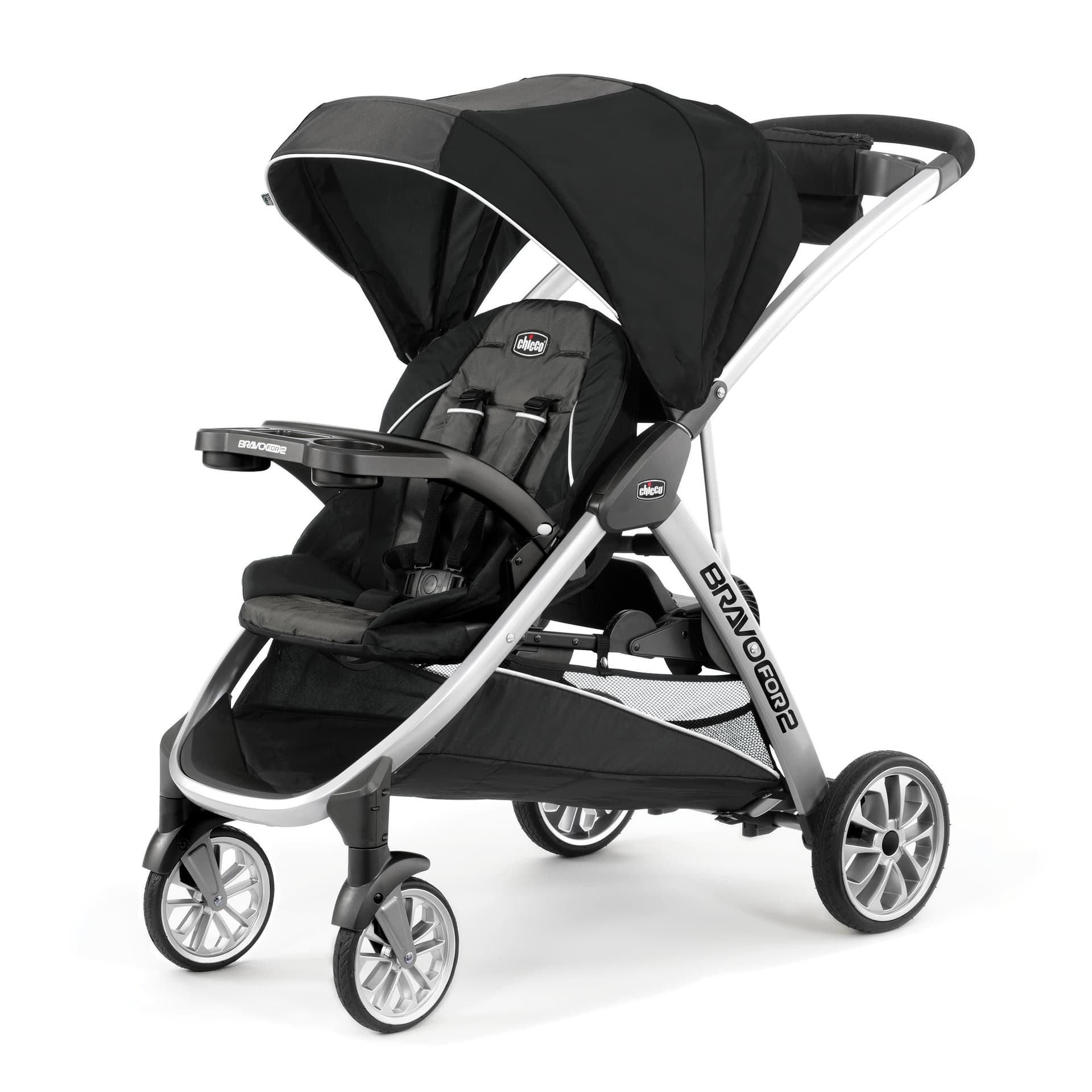BravoFor2 Standing/Sitting Double Stroller Iron