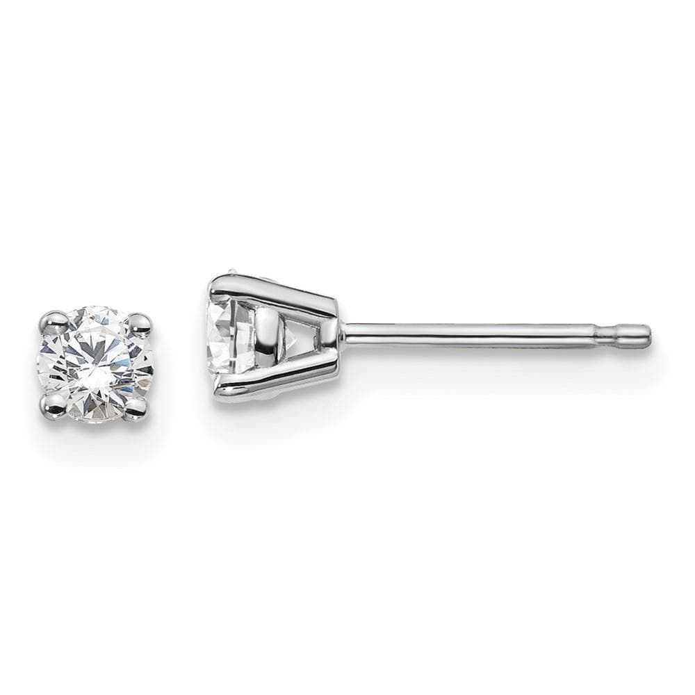 14K White Gold Lab Grown Diamond 1/3ctw 4 Prong Earrings