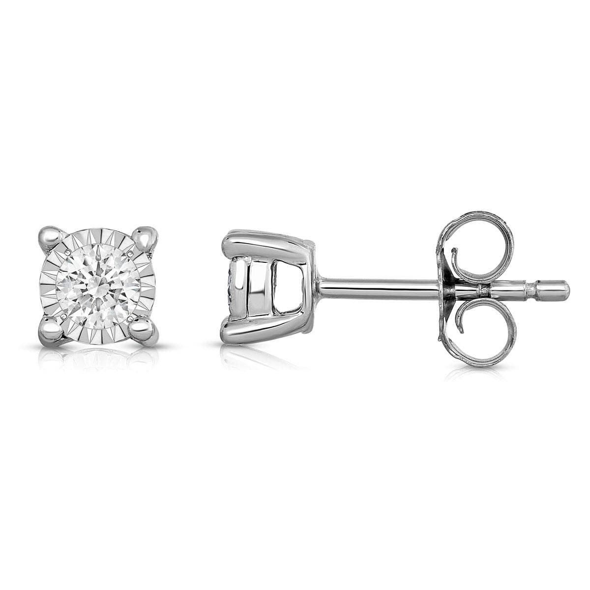 Diamond Solitaire Earrings