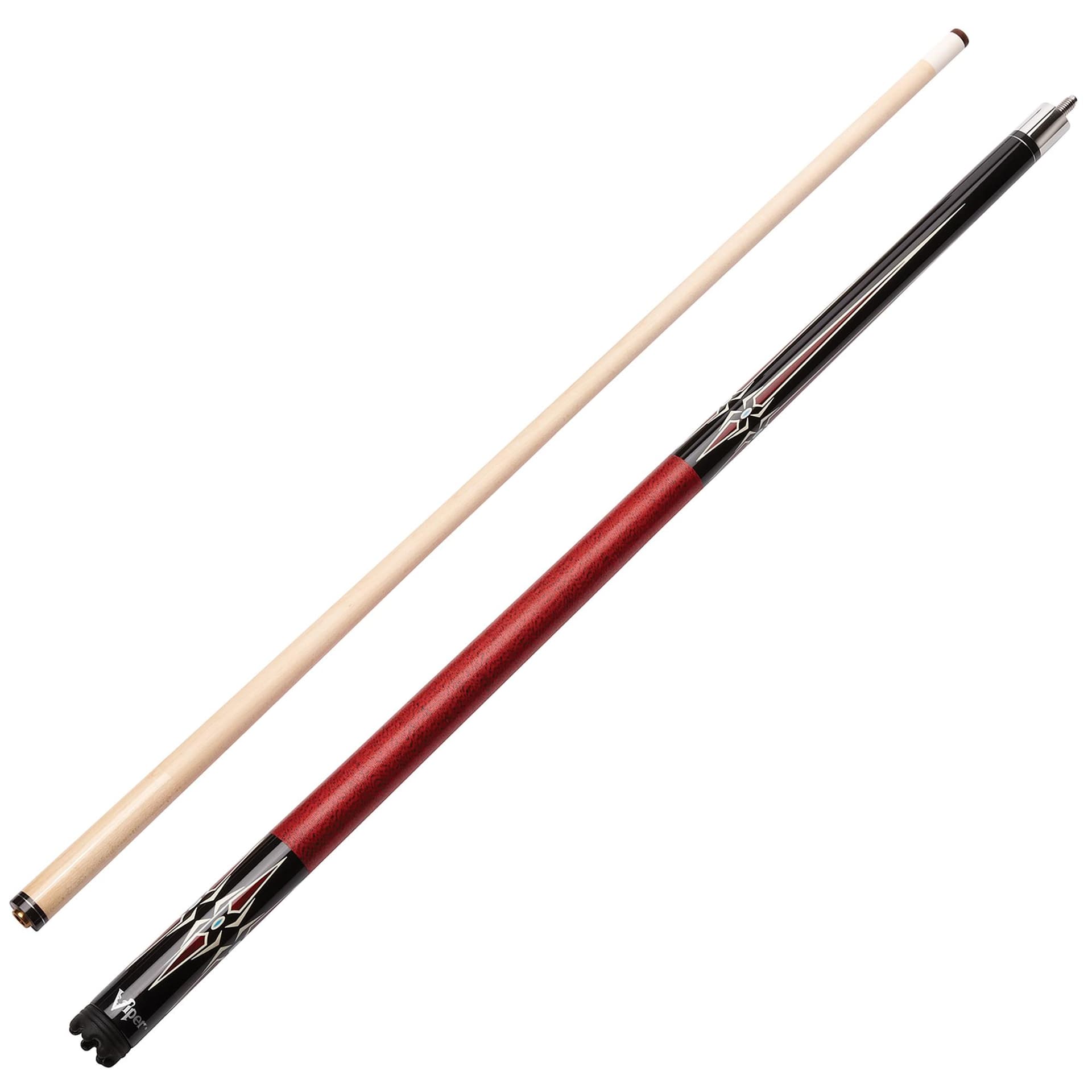 Viper Sinister Series Cue with Red Diamonds 21OZ