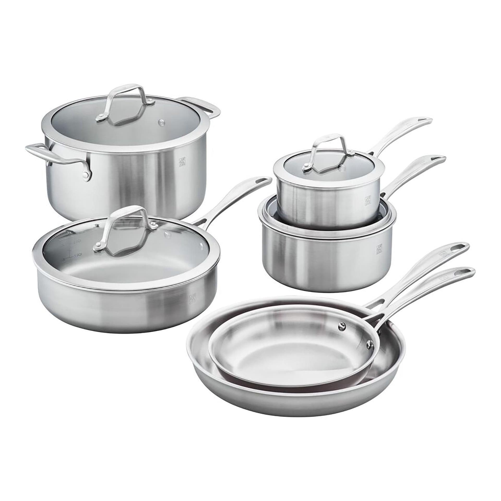 Spirit 10pc 3-Ply Stainless Steel Cookware Set