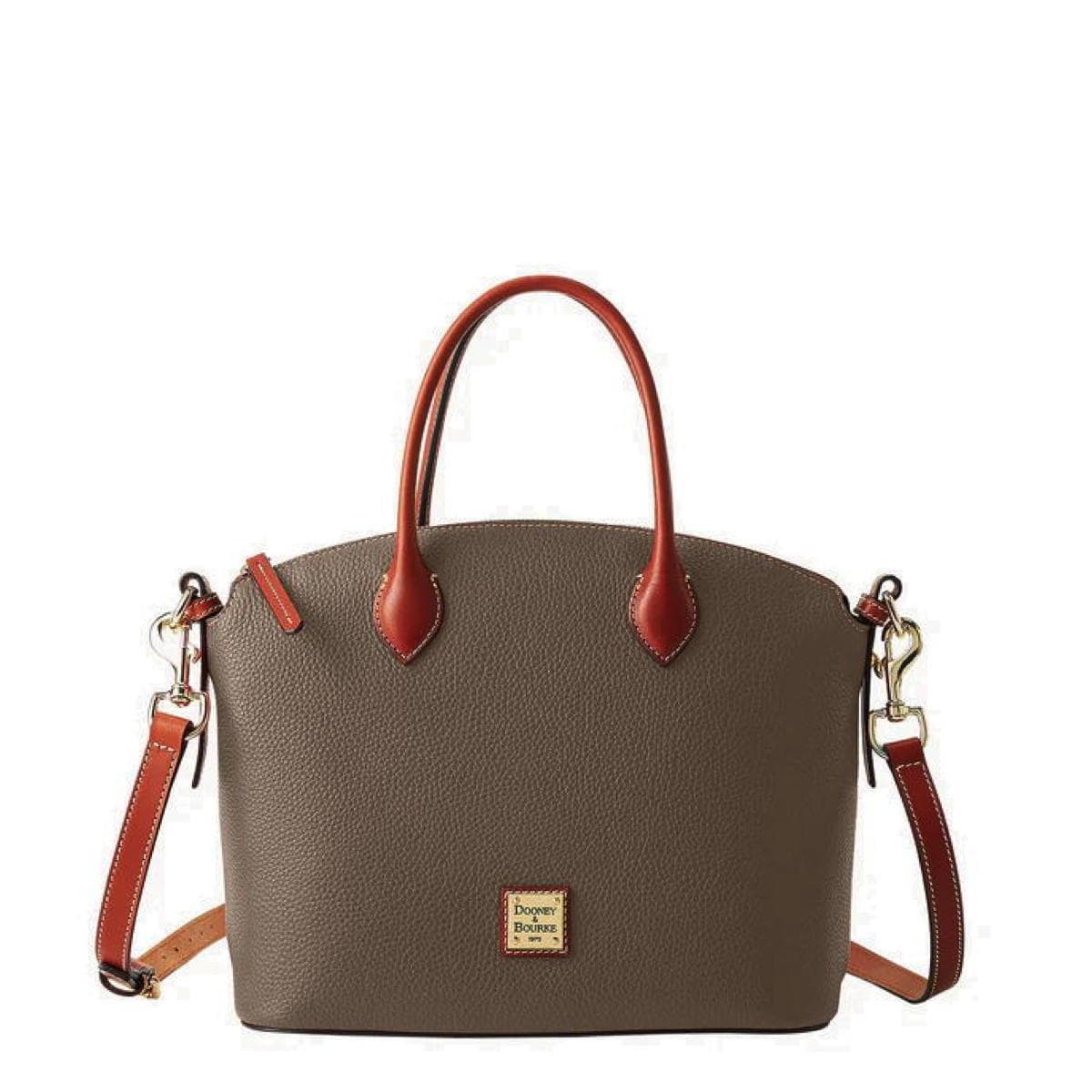 Pebble Grain Domed Satchel