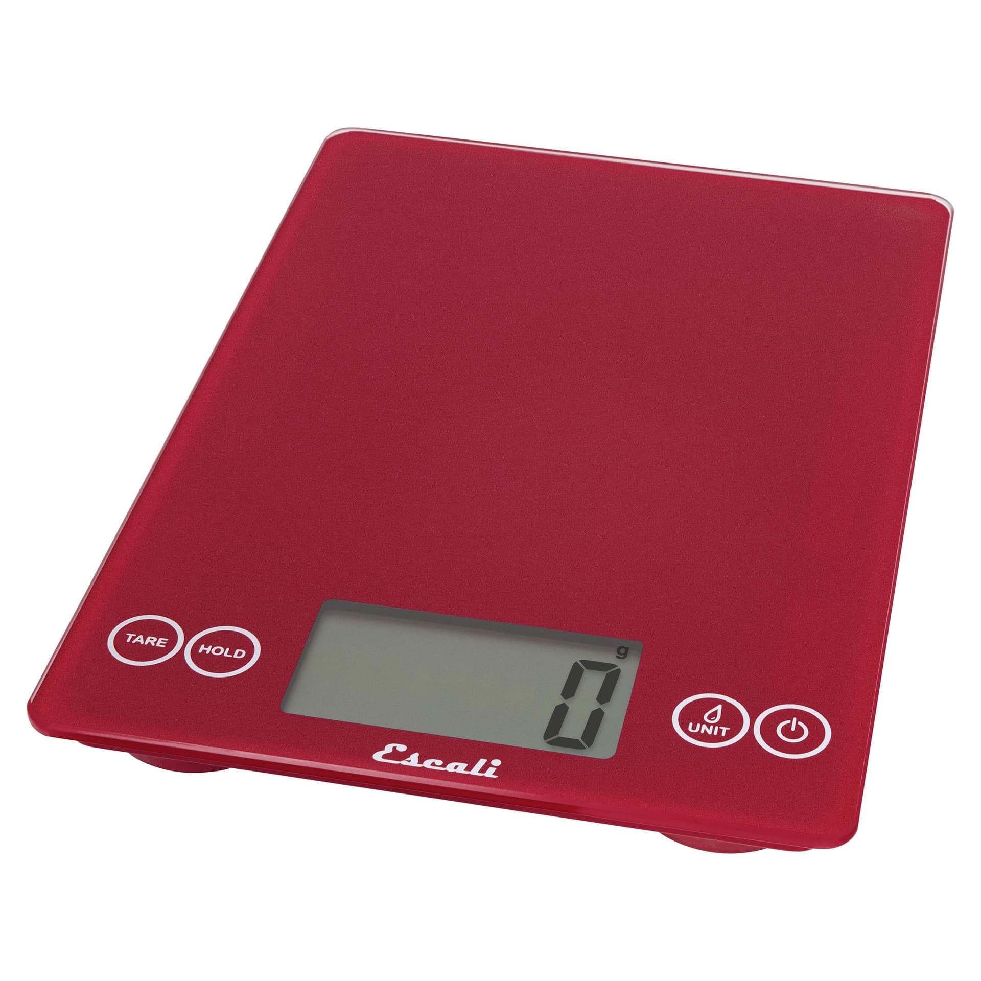 Escali - Arti Glass Digital Scale, Rio Red