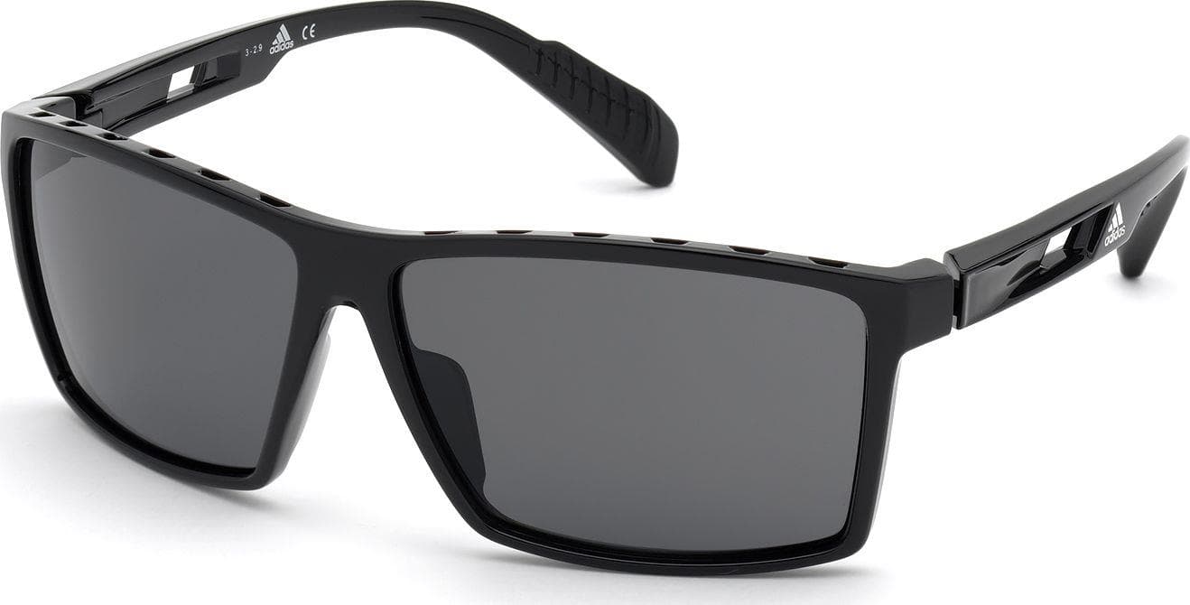 Men's Sunglass - Shiny Black/Smoke Polarized