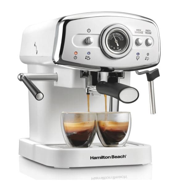 Slide & Lock Espresso Maker White